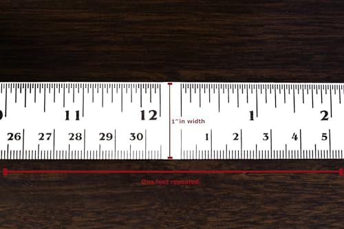 ChromaLabel 12 Inch Adhesive Measuring Tape, Flat Tape Measure - Image 3