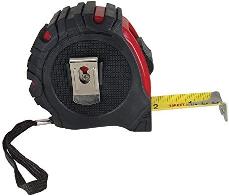 Left-Handed Tape Measure with Rubber Guard 25' - Image 2