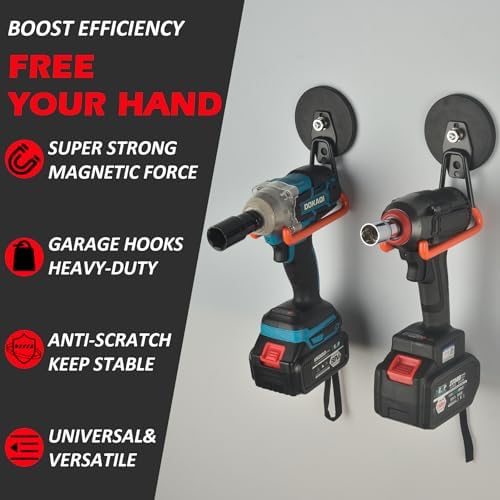 MUTUACTOR Updated Super Strong Magnetic Hooks, 40lbs Anti-Scratch Large Garage - Image 2