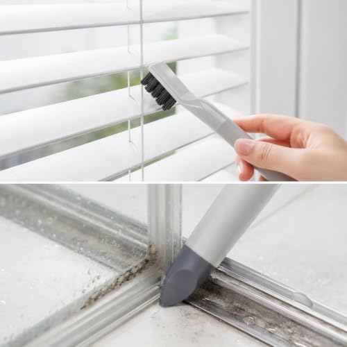 3-Pack Grout & Crevice Cleaning Brush Set, Window Tracks, Kitchen Sink - Image 6