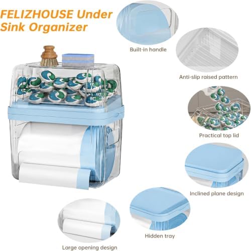 2-in-1 Trash Bag Holder Laundry & Dishwasher Pods Container, Garbage Bag - Image 7