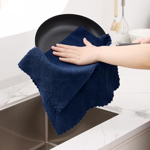 Homaxy 12 Pack Super Soft Absorbent Dish Towels - Image 3