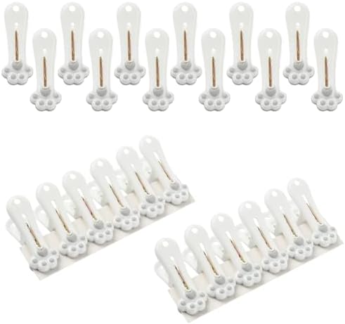 24Pcs Paw Print Plastic Clothespins by Unknown