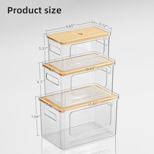 Trash Bag Holder Dispenser, Plastic Under Sink Organizer, Bamboo lid - Image 2