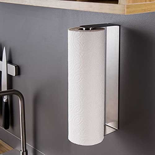 ZUNTO Paper Towel Holder Under Cabinet, Self Adhesive Paper Roll Rack by ZUNTO