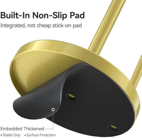 Paper Towel Holder Gold for Kitchen Countertop Roll Holder Weighted Base - Image 4
