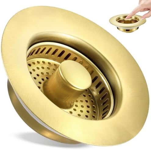 TGOSOMT Kitchen Sink Drain Strainer Stopper, Anti-Clog & Quick Drain by TGOSOMT%C2%AE