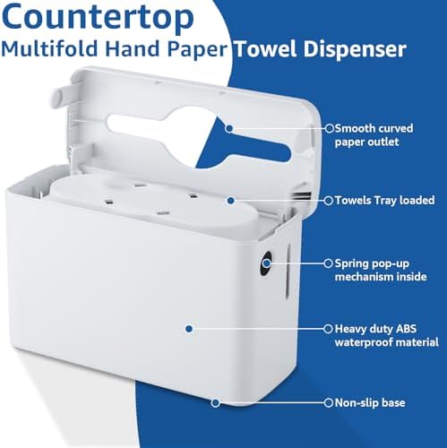 Pollock Paper Towel Dispenser Holder Countertop Commercial - Image 5