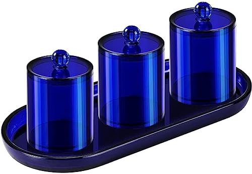 SheeChung 3 PCS Qtip Holder Bathroom Set by SheeChung
