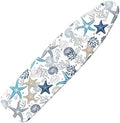 Extra Thick Ironing Board Cover and Pad, Coral Starfish Coastal 15x54 Ironing by Cliduli
