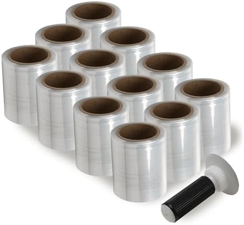 The Boxery 5" x 1, 000 ft Clear Hand Stretch Wrap - Image 3