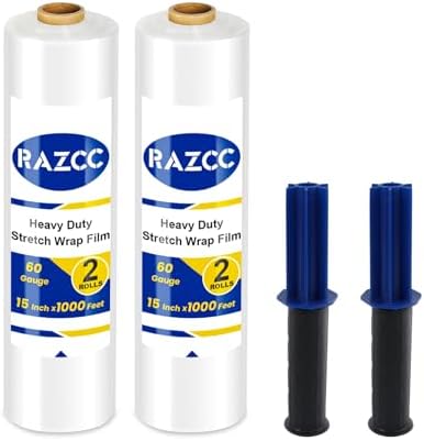 Stretch Film, RAZCC Stretch Wrap Industrial Strength, Shrink Wrap by RAZCC