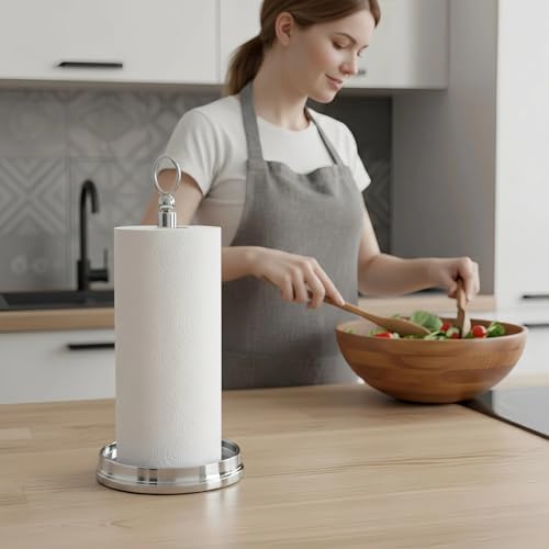 KASUNTO Paper Towel Holder Countertop Standing Paper Roll Holder, Paper Towel - Image 5
