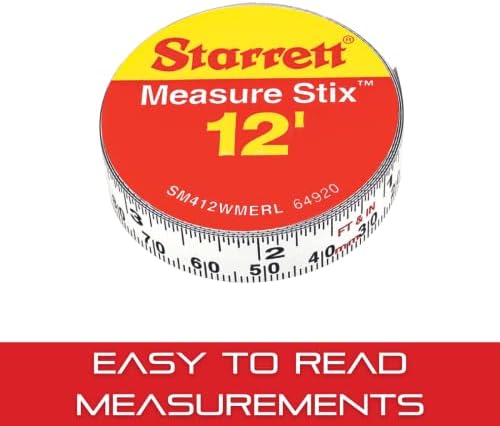 Starrett Tape Measure Stix, 1/2" x 144", S12 Style - Image 4