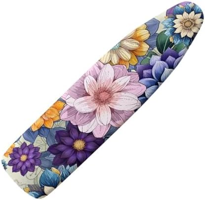 Iron Board Cover with Padding Stretchy Boho Flower Table Top Ironing Board with by Tomeusey