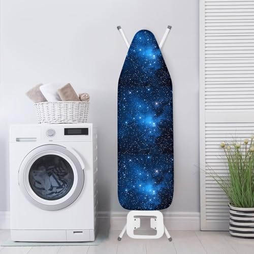 Black Star Night Steam Ironing Board Cover, Abstract Starry Night 15x54 Inch - Image 3