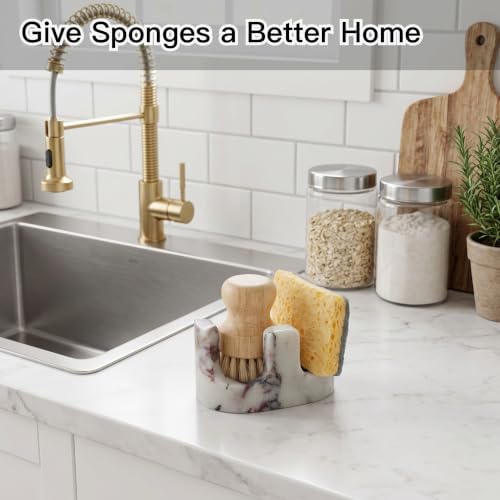 Calacatta Viola Marble Sponge Holder - Image 4