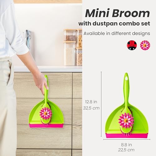 Vigar Flower Power Dust Pan and Brush Set - Image 3