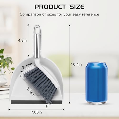NACENA Mini Broom and Dustpan Set, 2 Packs - Image 2
