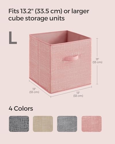 SONGMICS Storage Cubes, 13-Inch Foldable Closet Organizers - Image 6