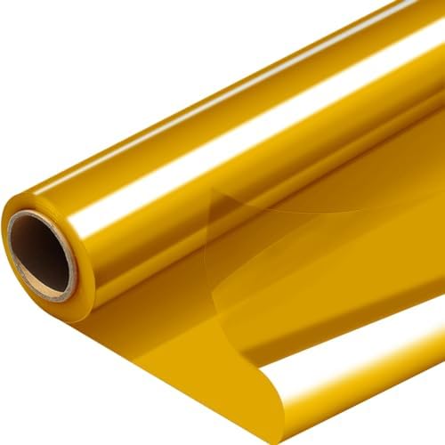 PerkHomy Clear Cellophane Wrap Roll 16" 3 Mil Thick Cellophane by PerkHomy