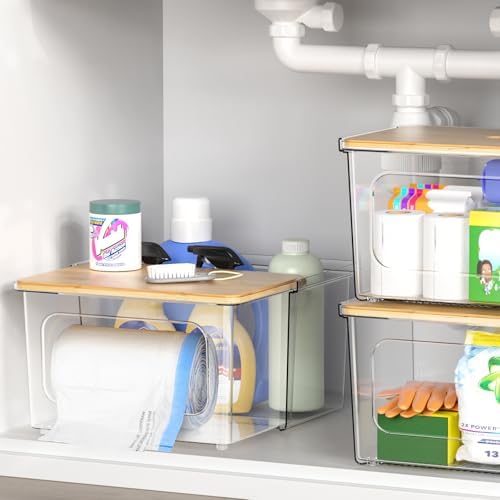 iCASA 2 in 1 Trash Bag Holder Garbage Bags Dispenser Under Sink Organizer - Image 5