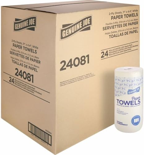 Genuine Joe Household Paper Towels, 200 Sheets/Roll by GenuineJoe