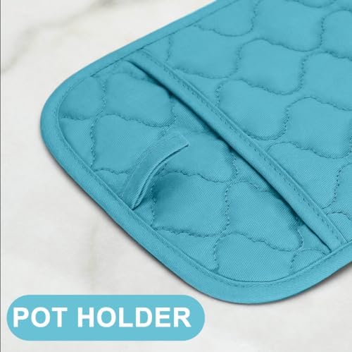 Oven Mitts Kitchen Towels and Dishcloths Pot Holders Sets, Oven Gloves Kitchen - Image 3