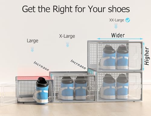 Kuject XX-Large Shoe Storage Boxes 12 Pack - Image 3