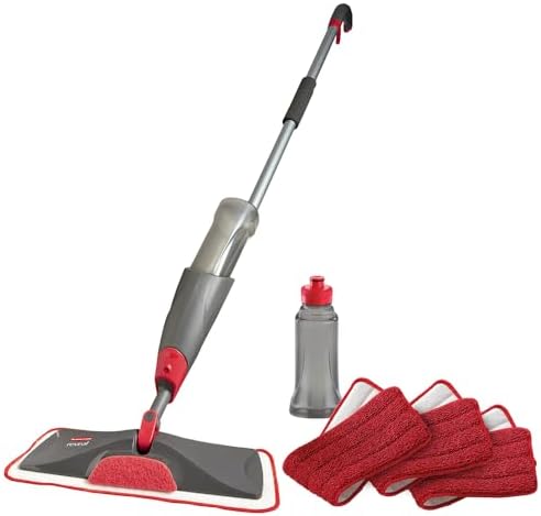 Rubbermaid Reveal Spray Mop Floor Cleaning Kit, 3 Reusable Microfiber Wet Pads by Unknown
