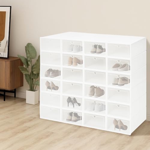 24 Pack Shoe Boxes, Shoe Storage Organizer Containers - Image 5
