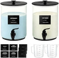 Glass Laundry Detergent Dispenser, 1 Gallon Large Liquid Soap, 2 Pack by Unknown