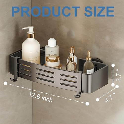 2Pcs Suction Cup Shower Caddy, Upgrade Extra-Strong Suction Shower Shelves - Image 2