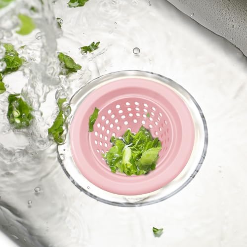 Silicone Strainer for Kitchen Sink, 2 Pack, Stainless Steel Reinforced - Image 2