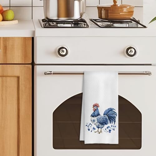 Chinoiserie Chicken Kitchen Towels, Chicken Lover Mom Lady Gifts Decorative - Image 4