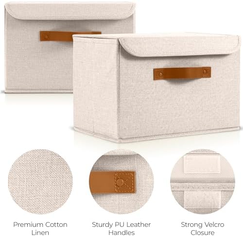 Decorative Linen Storage Boxes - Image 4