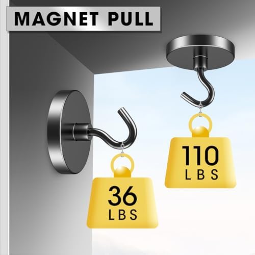 VNDUEEY Cruise Magnetic Hooks, 110 Lbs Heavy Duty Earth Magnets - Image 3