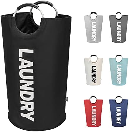 DOKEHOM 90L Large Laundry Basket Bag, Collapsible Tall Hamper by DOKEHOM