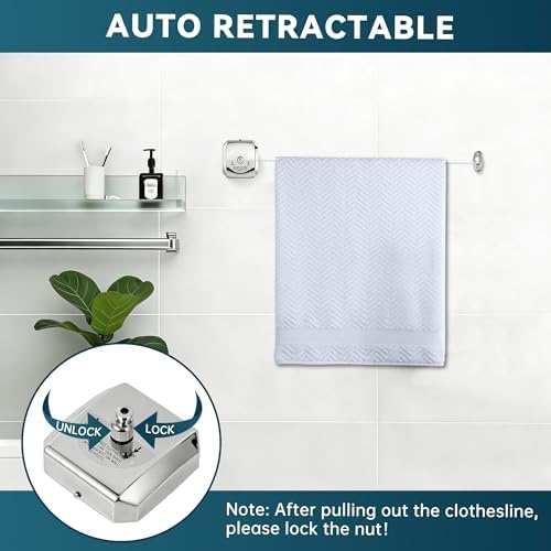 304 Stainless Steel Retractable Clothesline - Image 3