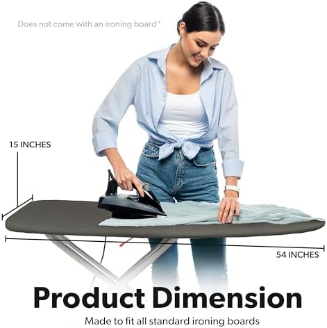 Home Intuition Extra Thick Ironing Board Cover and Pad Iron Scorch Resistant - Image 6