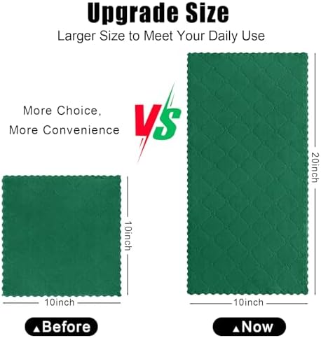 Homaxy 12 Pack Super Soft Absorbent Dish Towels, Dark Green - Image 5