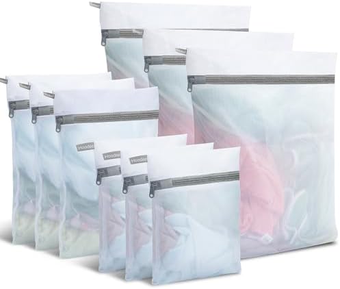 9Pcs Mesh Laundry Bags for Delicates, Laundry Bags Mesh Wash Bags, Lingerie by Unknown