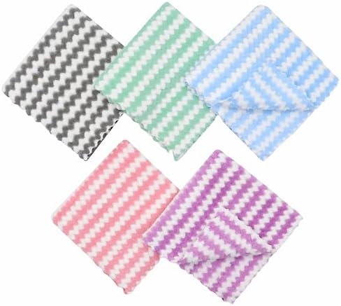 Microfiber Cleaning Cloth, 10 Pack Microfiber Rags, Mix Color - Image 3