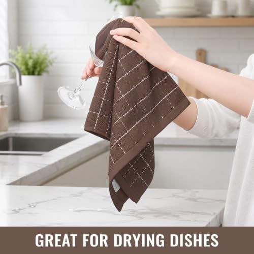 Kitinjoy 100% Cotton Terry Kitchen Towels, 13”x 28” - Image 6