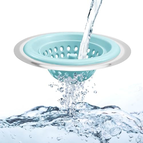 Silicone Strainer for Kitchen Sink, 2 Pack, Stainless Steel Reinforced - Image 7