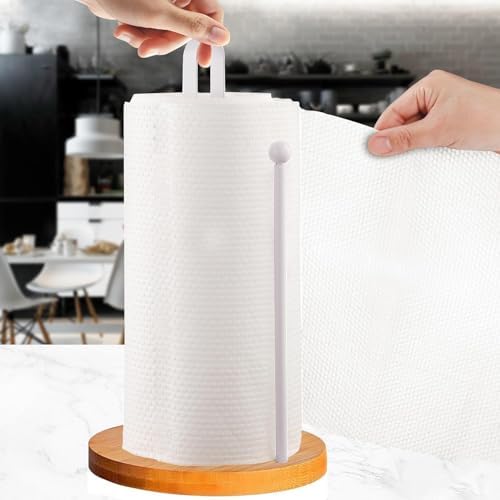 Wooden Paper Towel Holder Countertop, Kitchen-Towel-Holder FreeStanding - Image 6