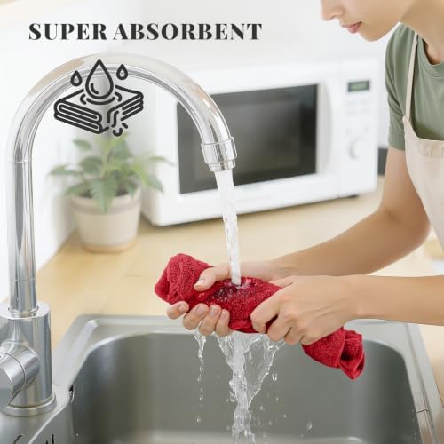 Homaxy 100% Cotton Kitchen Towels 18"x28", 8 Pack Dish Towels - Image 4