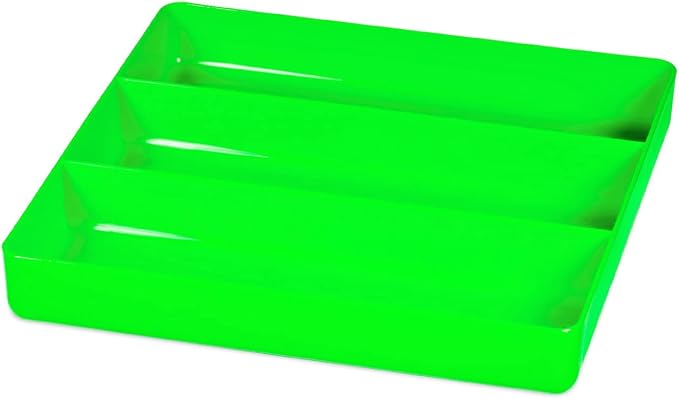 Ernst Manufacturing Toolbox Tray: Stackable Garage Organizer Tray in Green by ErnstManufacturingInc