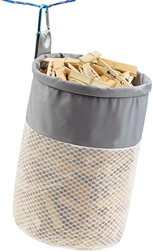 Mesh Clothespin Bag Holder Outside, Ventilation and Moisture Resistance by MinYee