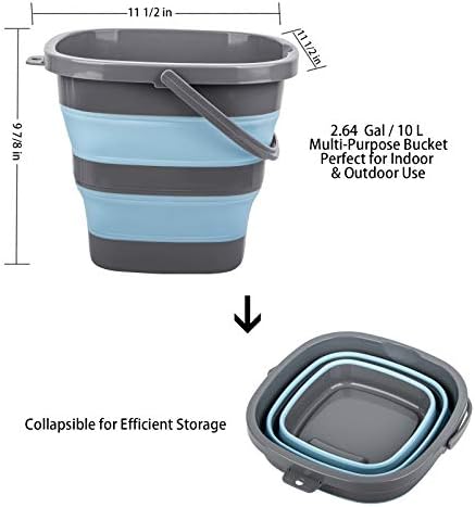 2 Pack Collapsible Plastic Bucket - Image 2